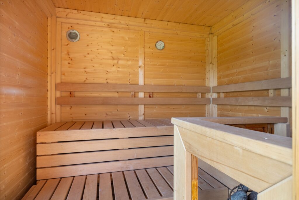 Sauna von Innen an Ferienwohnung in Keitum