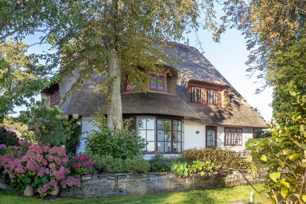 Garten von einem Feriendomizil auf Sylt