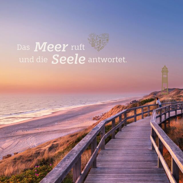 Antworte dem Ruf deiner Seele und buche jetzt deinen Traumurlaub auf Sylt... 😉🌊♥️